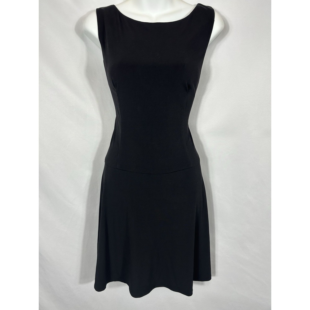 Vintage USA‎ Y2K Black Dress Size S Stretch 90s Classy Clean Girl Feminine LBD